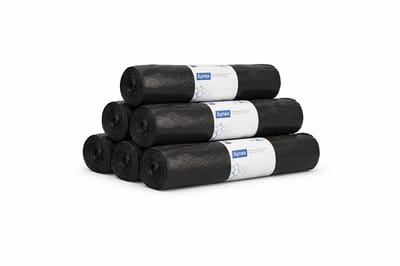 Hynex Vuilniszak 120 Liter - 150 stuks - Afvalzakken - Gerecycled HDPE - 70 x 110 cm - Set van 6 x 25 stuks - Zwart