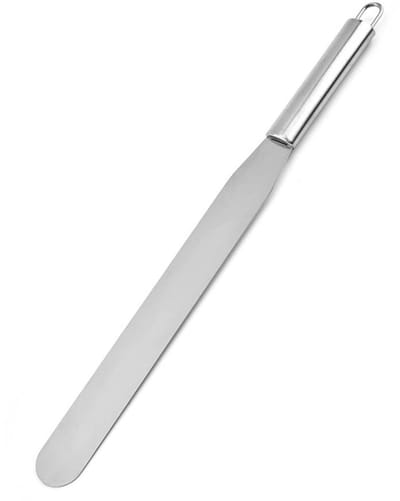 Dailygoods- Cake Spatel Roestvrij Staal - Paletmes 25/20/15 cm - Ergonomisch Handvat - Eenvoudig Schoonmaken - Ideaal voor Icing