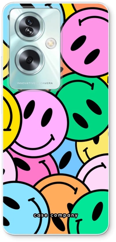 Case Company® - Hoesje geschikt voor Oppo A79 hoesje - Smiley N°1 - Soft Cover Telefoonhoesje - Bescherming aan alle Kanten en Schermrand
