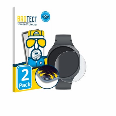BROTECT - Screenprotector voor Samsung Galaxy Watch 8 (40 mm) - Folie Beschermfolie matte volledig dekking 2 Stuks