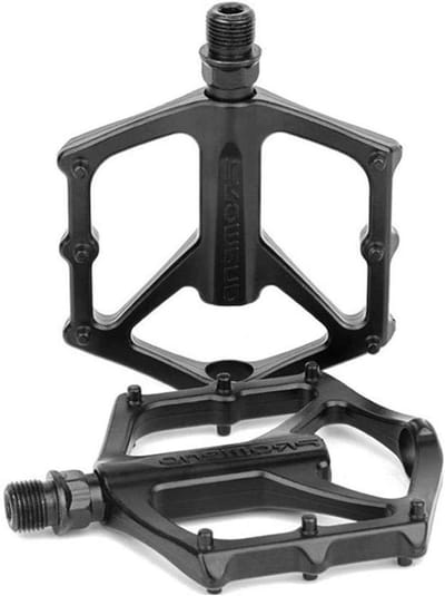Aluminium Mountainbike Pedalen met Platform, Lichtgewicht Trekking Pedalen voor BMX en MTB met 9/16 Inch Asdikte