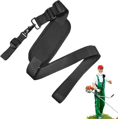 Draagriem Bosmaaier - Universele Schouderband - Tuinonderhoud - Verstelbaar Nylon - 80cm Lengte - Zwart
