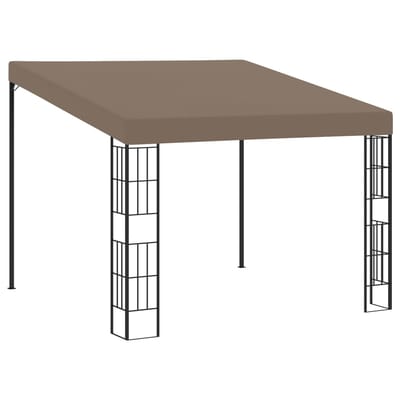 vidaXL - Wandprieel - 3x3 - m - stof - taupe