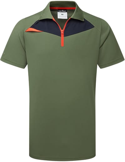 Portwest PW2 Hi Vis polo K/M DX410 - mosgroen - L