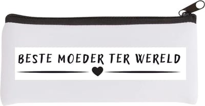 Akyol - beste moeder ter wereld Etui - Moeder - mother - leuk cadeau voor je moeder - 20 bij 9 cm