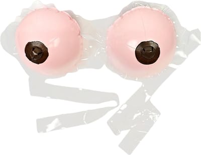 Opblaasbaar Ondergoed - Nep Borstornament - Feestelijke Aankleding - Opvallend Ontwerp - 36x15.5x11cm - Roze