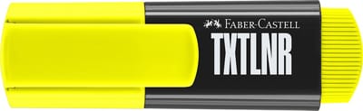 Faber-Castell tekstmarker TXTLNR - mini - geel - 1 stuks - markeerstift - FC-154207