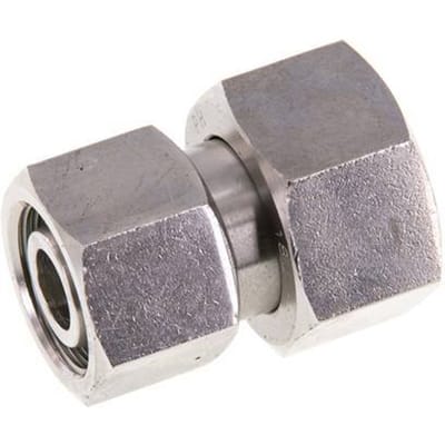 15L & 18L RVS Rechte met Draaidoorvoer 315bar FKM O-ring en Afdichtconus ISO 8434-1