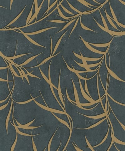 City Glow - Metallic - Wallpaper - Glanzend - Vliesbehang - Natuurlijke Muurstijl - Bladeren