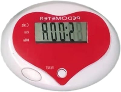 Hartvorm Stappenteller - Activiteitenmonitor Clip - Dagelijkse Beweging - Nauwkeurige Registratie - 5 x 4 x 2 cm - Rood