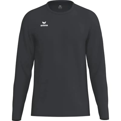 Erima Intro Voetbalshirt Lange Mouw Kinderen - Zwart | Maat: 116
