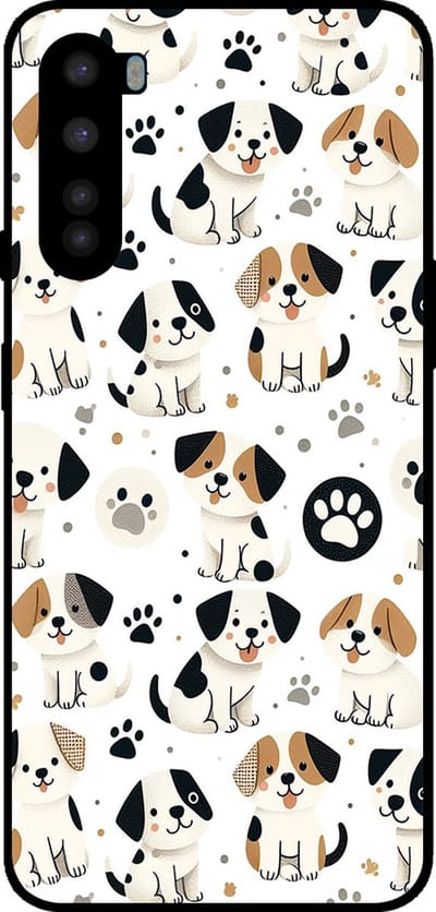 Smartphonica Telefoonhoesje Geschikt voor OnePlus Nord met honden opdruk - TPU backcover case dog design geschikt voor OnePlus Nord