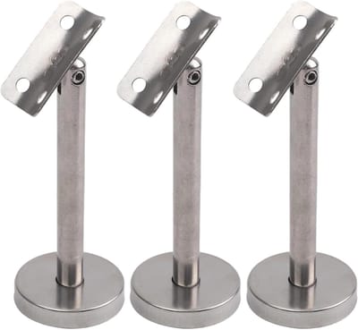 Leuning Beugels - Trapondersteuning Set - Veilige Trappen - Verstelbaar Ontwerp - 120mm - Zilver