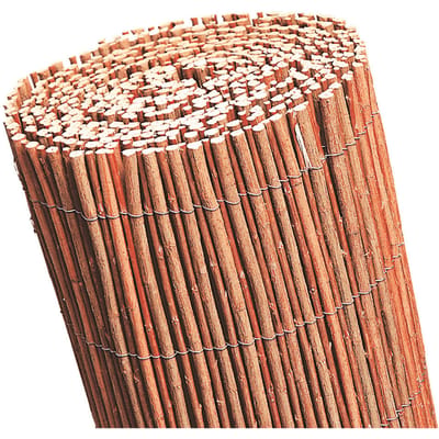Wilgenmatten wilgenmat wilgenrol tuinscherm rood 2x5m