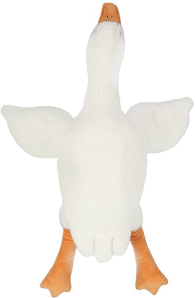 Dailygoods- Gans Knuffel Zacht Gevuld - Knuffelbeer - Pluche Kussen - Comfortabele Metgezel - Geschikt Voor Thuis/Kantoor - Knuffeldier