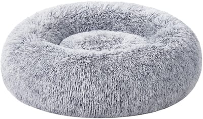 Feandrea - Hondenmand - Huisdierenbed Donut Vorm - Wasbaar - Uitneembare Vulling - Zacht Pluche