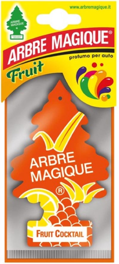 Fruitig Arbre Magique Geurboom luchtverfrisser voor in de auto Fruit Cocktail – Car Parfum – Geurboompje – Geurbooster – Wonderboom – Geurverfrisser – Nieuwe Auto – Autogeur – Autoparfum – Geurblad