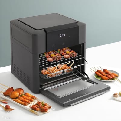 RWB® Airfryer XXL - Mini-oven - Heteluchtfriteuse - Grijs - ‎34x33x36cm