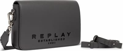 REPLAY Schoudertas Crossbody Bag Dark Grey Donkergrijs