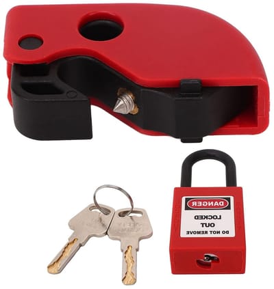 Circuit Breaker Lock Kit voor Veiligheid en Eenvoudige Installatie in Industrie en Elektriciteit - Compact en Betrouwbaar Systeem
