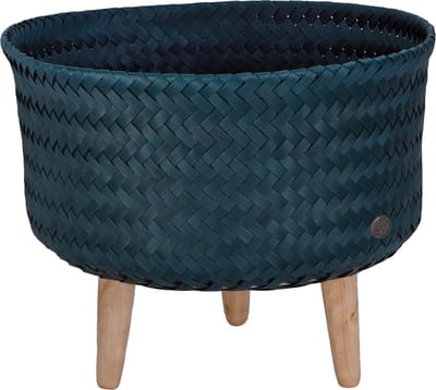Handed By - Plantenstandaard - Bloempot op poten - SET van 2! - Handed By - UP Low - blauwgroen - blue green