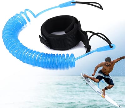 Veilige Surf Leash voor SUP en Kajak - Duurzame Lijnen en Accessoires voor Stand Up Paddle Board en Surfplank (Blauw)