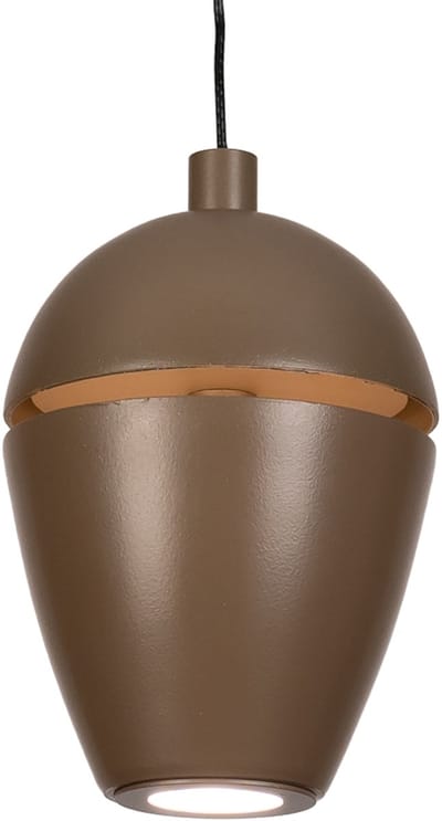 Lumidora Hanglamp 75594 - MANACOR - Ingebouwd LED - 5.0 Watt - 450 Lumen - 2700 Kelvin - Bruin - Metaal - ⌀ 8 cm