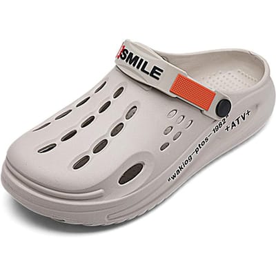 2024 Designer Heren Zomer Sandalen Klompen Huis Platform Tuin Slippers Casual Slides Zachte Zool Licht Strand Croc Slipper 44 grijze kleur