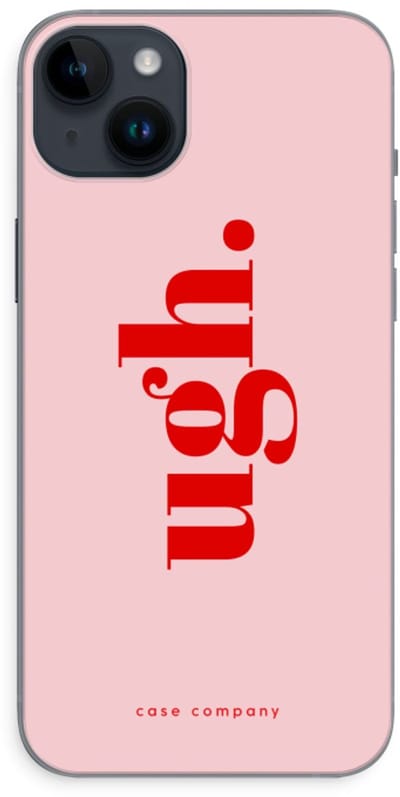 Case Company® - Hoesje geschikt voor iPhone 14 Plus hoesje - Ugh - Soft Cover Telefoonhoesje - Bescherming aan alle Kanten en Schermrand