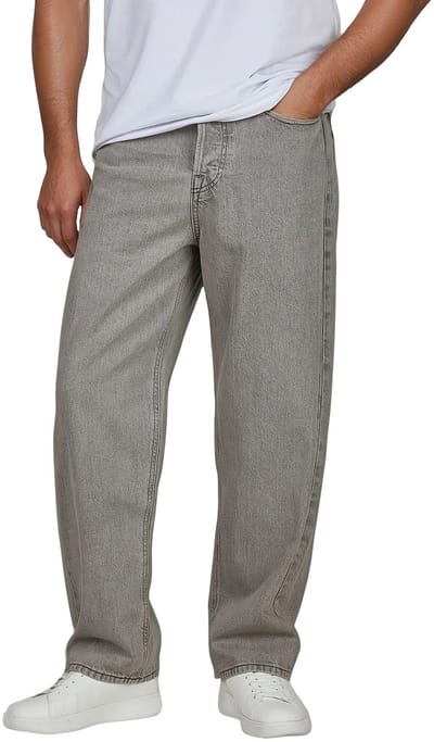 Jack & Jones Heren Jeans Broeken JJIALEX JJCOOPER baggy Fit Grijs Volwassenen Wijde Spijkerbroek