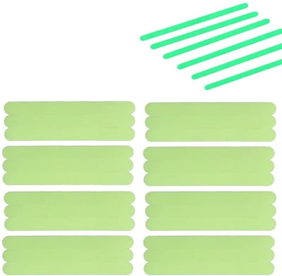 Dailygoods - Glow in the Dark Tapes - Lichtgevende Trap Marker - Veiligheid en zichtbaarheid - 20 x 2 cm - Peva materiaal - Geschikt voor binnen en bu...
