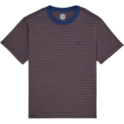 Element Icon Embroidery T-shirt Met Korte Mouwen Bruin 14 Years Jongen