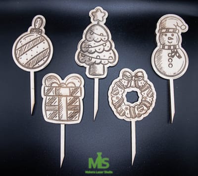 Taart Decoratie / Merry Christmas taarttopper/ Taarttopper / vrolijk kerst / Happy Birthday Decoratie /Taart Topper Feestje/ Traktatie /Cake Topper/ gepersonaliseerde taart topper/ houten taart topper/ Merry Christmas