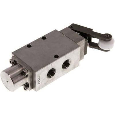 5/2 G1/4 '' Rolbediend  Hefboom Ventiel RVS -0.95-12bar/-13.2-168psi