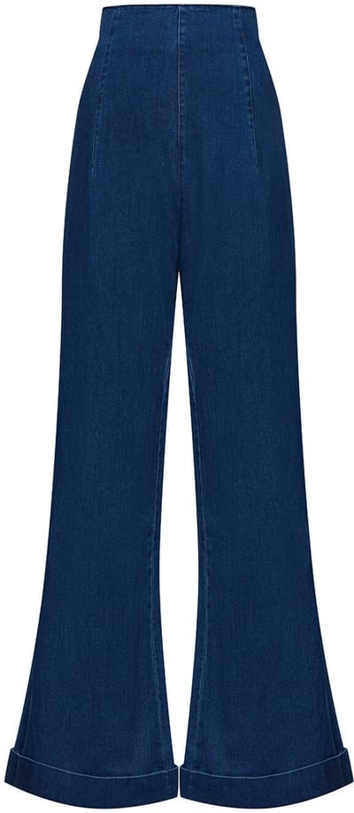 Succubus Clothing Kisha Jeans Broek Navy
