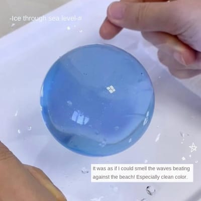 Taba Squishy Transparent Balle d'Eau TPR Rebond Lent Bulle Poulpe Jouet à Pincer Soulagement du Stress Élastique Balle à Presser Décompression