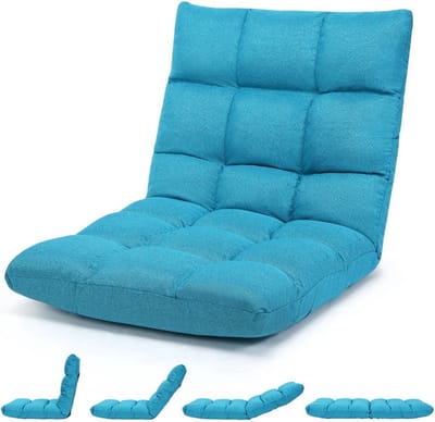 Vloerstoel - Meditatiestoel - Yoga stoel - Strandstoel - Strandmat - Strandstoel Opvouwbaar - Turquoise