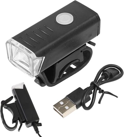 VHV - Fietslamp - oplaadbare fiets voorlamp - USB oplaadbaar - waterdicht - voor nachtritten, outdoor ritten, stadsfiets en mountainbike
