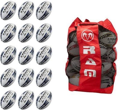 15x Pro Trainer Gripper 2.0 Rugbybal Bundel Met Draagtas 3D Grip - Nr. 1 Rugby Merk in Europe
