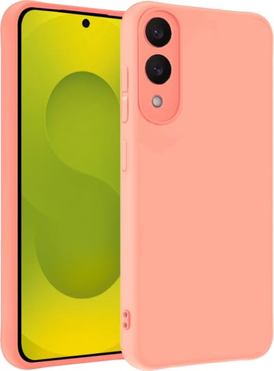 Hoesje - Geschikt voor Samsung Galaxy S25 Edge - Sterk & Shockproof - Hoes Cover - Siliconen Case - Telefoonhoesjes - Lichtroze