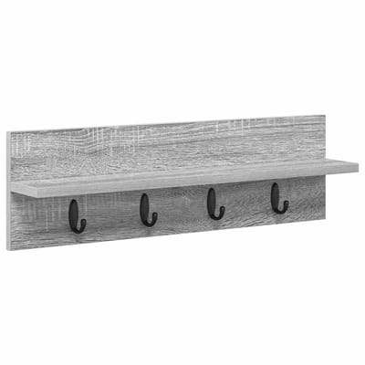 vidaXL - Wandgemonteerde - kapstok - Muurmontage - Grijs - Sonoma - Bewerkt - hout