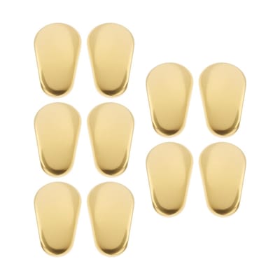 Dailygoods- Neuspads Gouden Push-In - Neuspads Bril Siliconen - Neuspads Bril Zelfklevend - 5 Paar - 12mm - Lichtgewicht en Duurzaam - Zonnebrilonderdelen