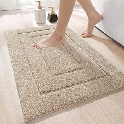 Zacht Badmat, Waterabsorberende Badmat voor Douche, Bad en Toilet, 60 x 90 cm