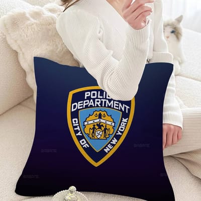 N-New York City Police Department NYPD 45*45cm Kussensloop Decor Kussensloop Huis Kussensloop voor Bankkussen 40x40cm