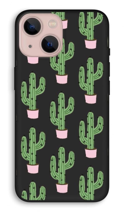 Case Company® - Hoesje geschikt voor iPhone 13 hoesje - Cactus Lover - Biologisch Afbreekbaar Telefoonhoesje - Bescherming alle Kanten en Schermrand