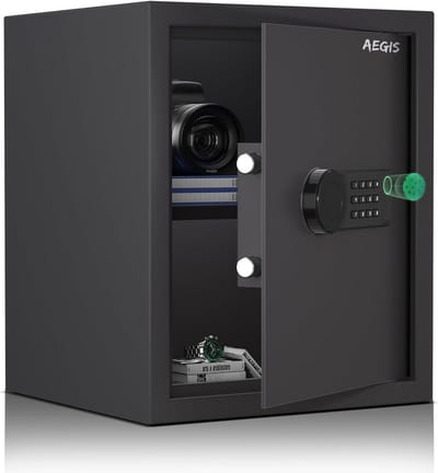 Grote Biometrische Kluis met Vingerafdrukscanner en Digitaal Slot voor Thuis en Kantoor
