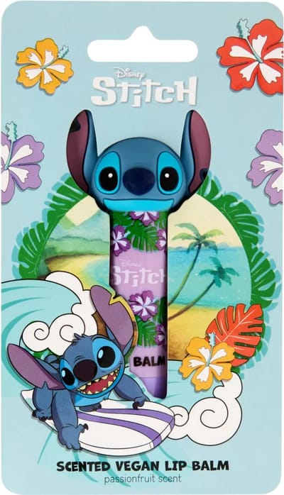 Disney - Lilo & Stitch lipbalm vegan - passion fruit - passiefruit - lipbalm - met pop up figuur