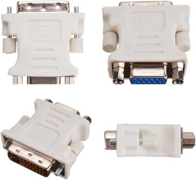 Go Go Gadget - DVI-D naar VGA adapter - 24 + 1 pins - Converter - Converter - 1 stuk - Wit