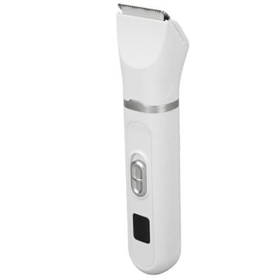 Hondentondeuse Verzorgingsset 4 Mesjes Geluidsarm Draadloos Oplaadbaar Huisdier Poottrimmer Wit white