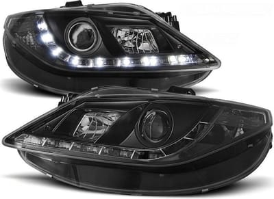 Koplampen met parkeerlicht SEAT IBIZA 6J 06 08-12 ZWART